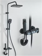 4-Weg Douchesysteem met Regendouche en Bidetkraan – Complete Badkamer Set