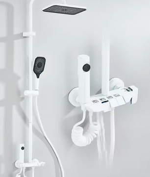 4-Weg Douchesysteem met Regendouche en Bidetkraan – Complete Badkamer Set