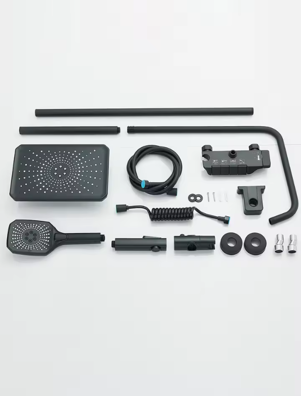 4-Weg Douchesysteem met Regendouche en Bidetkraan – Complete Badkamer Set