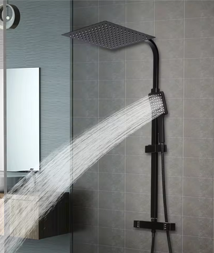 Thermostatisch Douchesysteem met Regendouche 30 cm – Modern en Veilig