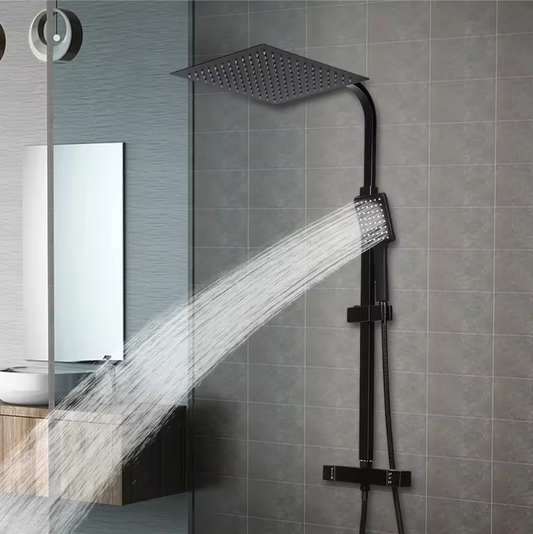 Thermostatisch Douchesysteem met Regendouche 30 cm – Modern en Veilig