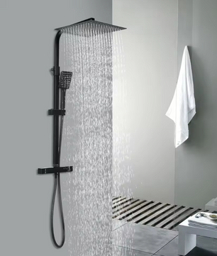 Thermostatisch Douchesysteem met Regendouche 30 cm – Modern en Veilig