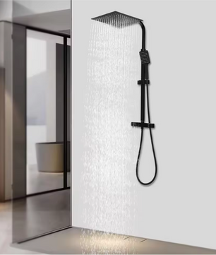 Thermostatisch Douchesysteem met Regendouche 30 cm – Modern en Veilig