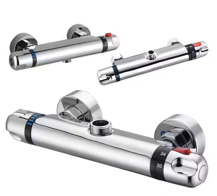 Thermostatische Douche Mengkraan met 38 °C Temperatuurregeling – Wandmontage