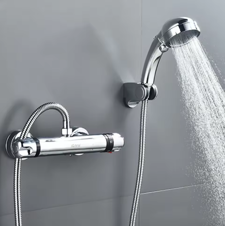 Thermostatische Douche Mengkraan met 38 °C Temperatuurregeling – Wandmontage