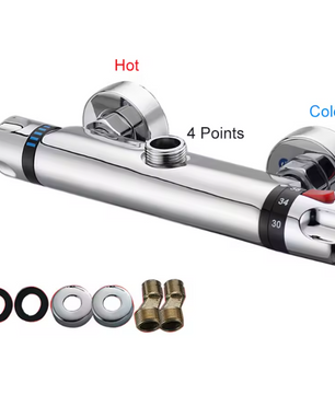 Thermostatische Douche Mengkraan 38 °C – Wandmontage Mengventiel