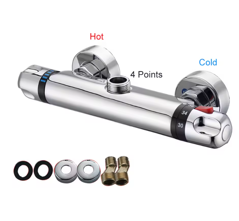 Thermostatische Douche Mengkraan 38 °C – Wandmontage Mengventiel