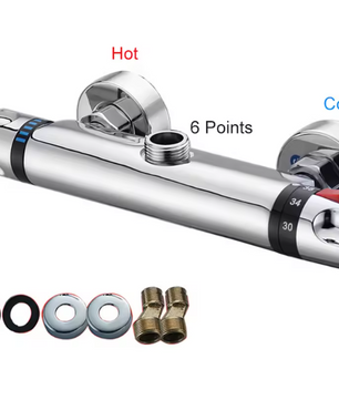 Thermostatische Douche Mengkraan 38 °C – Wandmontage Mengventiel