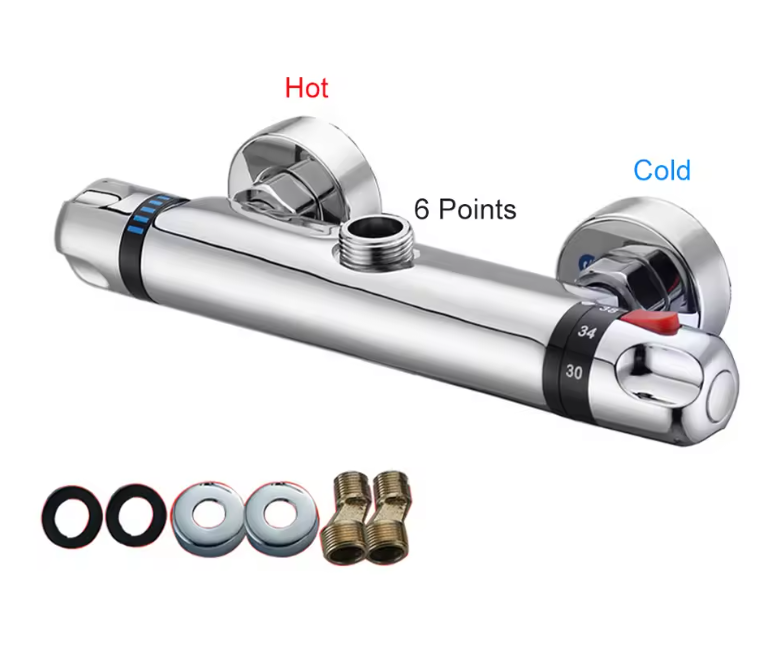 Thermostatische Douche Mengkraan 38 °C – Wandmontage Mengventiel