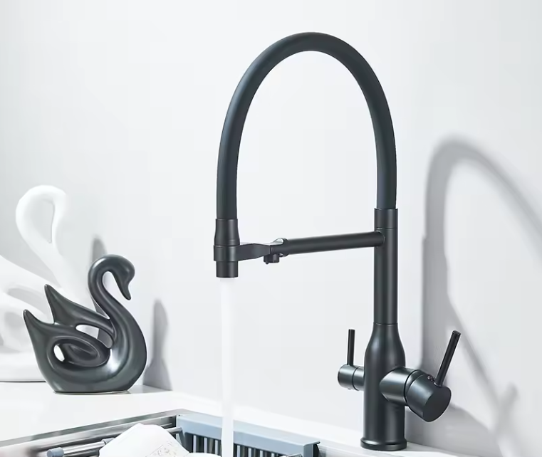 Keukenkraan met Uittrekbare Uitloop en Waterfilter – 360° Draaibare Mengkraan