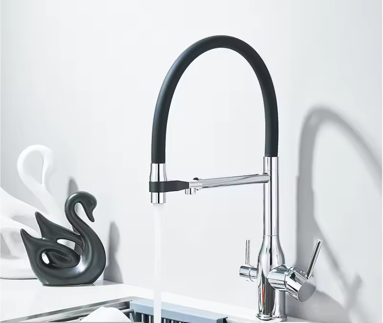 Keukenkraan met Uittrekbare Uitloop en Waterfilter – 360° Draaibare Mengkraan