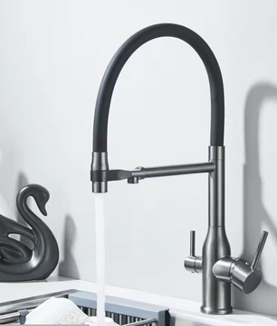 Keukenkraan met Uittrekbare Uitloop en Waterfilter – 360° Draaibare Mengkraan