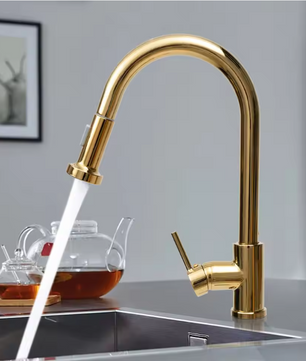 Uittrekbare Wastafelkraan met Mengfunctie – 360° Draaibare Kraan voor Warm en Koud Water