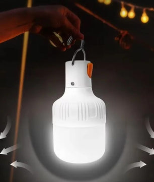 Draagbare LED Campinglamp 60W – USB Oplaadbare Hanglamp met Haak, 3 Lichtstanden voor Camping, Tent, Tuin en Noodverlichting