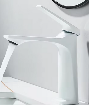 Moderne Badkamer Wastafelkraan met Eén Hendel – Warm en Koud Water, RVS Look