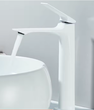 Moderne Badkamer Wastafelkraan met Eén Hendel – Warm en Koud Water, RVS Look
