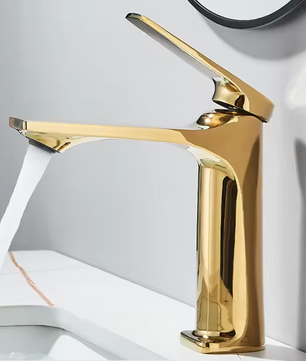 Moderne Badkamer Wastafelkraan met Eén Hendel – Warm en Koud Water, RVS Look