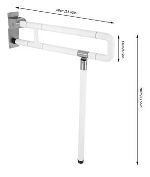 Opklapbare Wandbeugel voor Badkamer en Toilet – Veiligheid en Ondersteuning