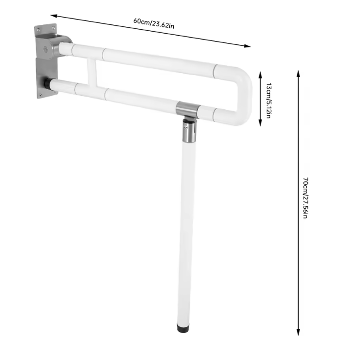 Opklapbare Wandbeugel voor Badkamer en Toilet – Veiligheid en Ondersteuning