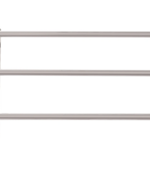 Uitschuifbaar Handdoekrek met 3 Stangen en Haken – RVS Wandmontage