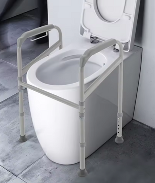 Verstelbare Toilet Sta-Hulp met Antislip Ondersteuningsframe – Stevig, Veilig en Comfortabel