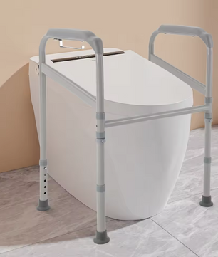 Verstelbare Toilet Sta-Hulp met Antislip Ondersteuningsframe – Stevig, Veilig en Comfortabel