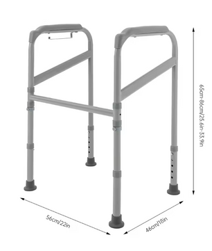 Verstelbare Toilet Sta-Hulp met Antislip Ondersteuningsframe – Stevig, Veilig en Comfortabel