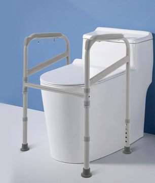 Verstelbare Toilet Sta-Hulp met Antislip Ondersteuningsframe – Stevig, Veilig en Comfortabel