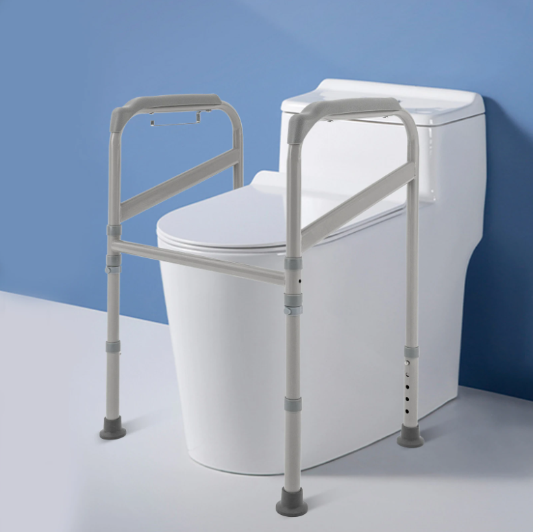 Verstelbare Toilet Sta-Hulp met Antislip Ondersteuningsframe – Stevig, Veilig en Comfortabel