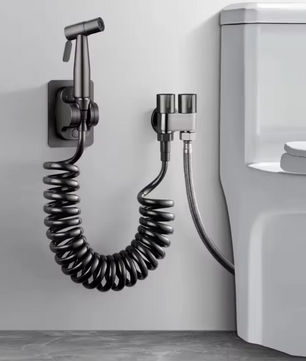 Handheld Toilet Bidet Douche Set met Handspuit – RVS, Zelfreinigend en Zonder Boren