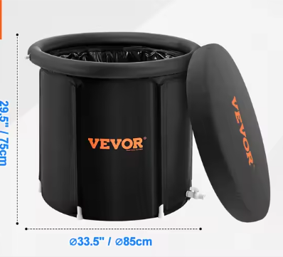 Draagbare IJsbad Tub voor Koudetherapie – Opblaasbaar Cold Plunge Bad 330L