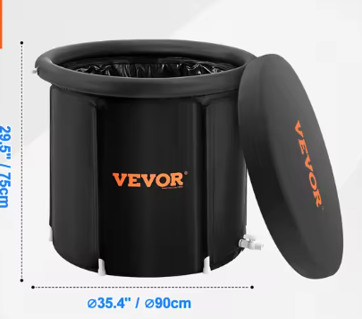 Draagbare IJsbad Tub voor Koudetherapie – Opblaasbaar Cold Plunge Bad 330L