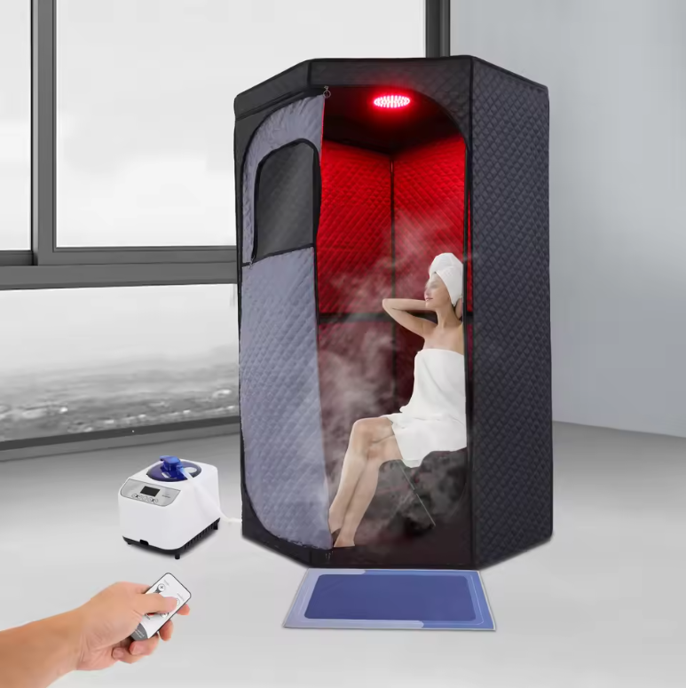 Eenpersoons Stoomsauna Tent voor Thuis – 1350W Sauna Set met 3L Stomer