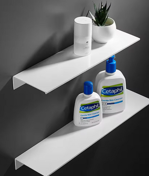 Wandgemonteerde Organizerplank van Aluminiumlegering – Strak Design voor Badkamer, Keuken en Slaapkamer