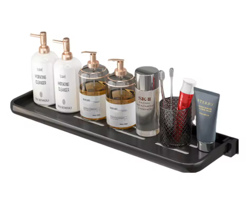 Opvouwbare Wandgemonteerde Opbergplank van Aluminium – Ruimtebesparend en Elegant