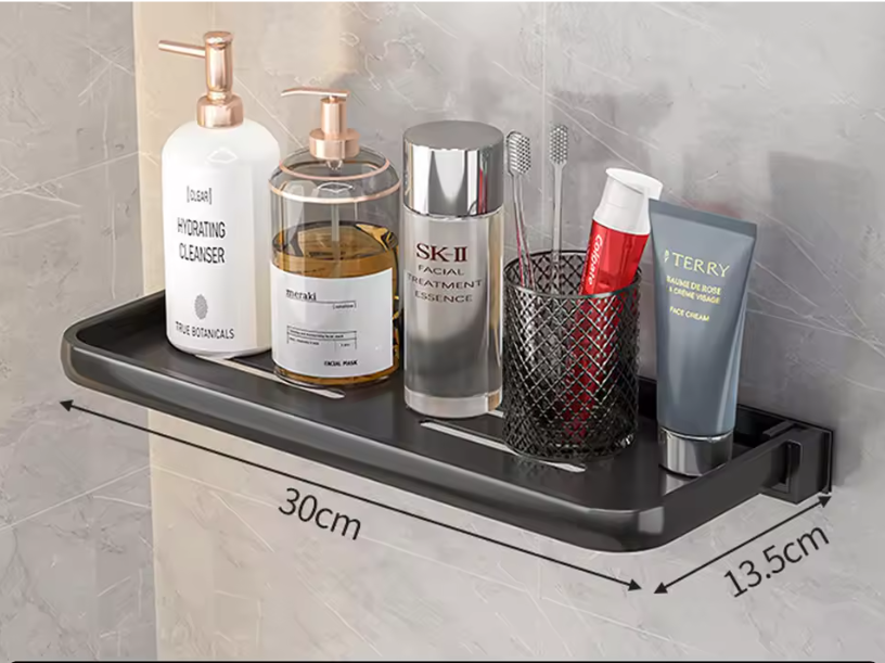 Opvouwbare Wandgemonteerde Opbergplank van Aluminium – Ruimtebesparend en Elegant