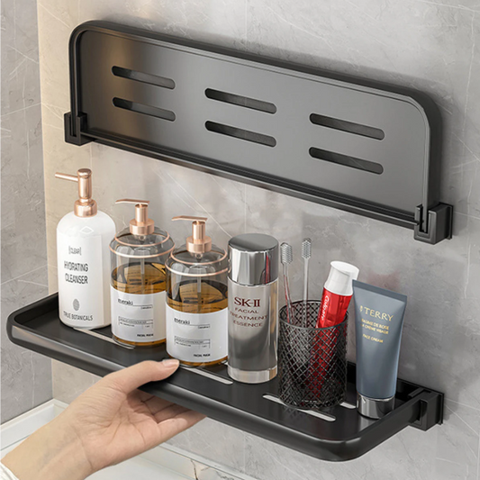 Opvouwbare Wandgemonteerde Opbergplank van Aluminium – Ruimtebesparend en Elegant