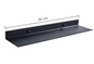 Wandgemonteerde Badkamerplank van Aluminium – Modern Opbergrek Mat Zwart