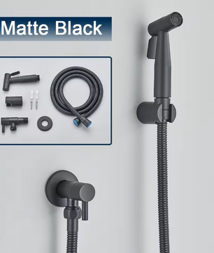 Wandgemonteerde Bidet Sprayer met Koudwaterkraan – RVS 304, Hygiënisch en Duurzaam