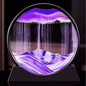 3D Bewegend Zandkunst Schilderij – Ronde Glazen Sandscape Decoratie