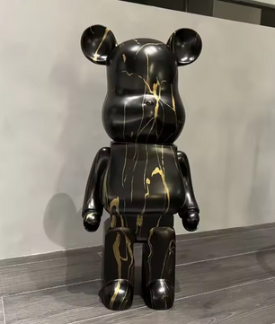 Scandinavisch Beer Beeld van Hars – Luxe Decoratieve Sculptuur voor Woonkamer en Bureau