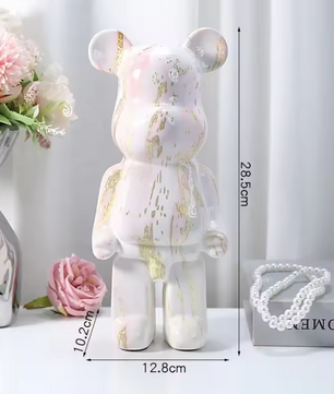 Scandinavisch Beer Beeld van Hars – Luxe Decoratieve Sculptuur voor Woonkamer en Bureau