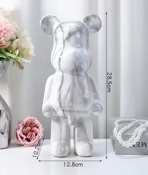 Scandinavisch Beer Beeld van Hars – Luxe Decoratieve Sculptuur voor Woonkamer en Bureau