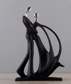 Dancing Couple Decoratief Beeld – Moderne Resin Sculptuur voor Woonkamer en Interieurdecoratie