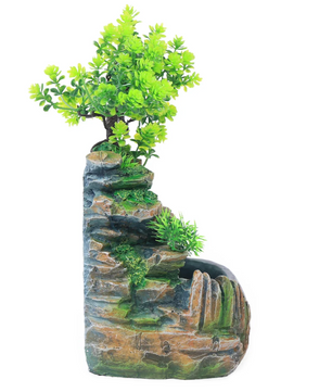 Desktop Waterfontein met Waterval – LED Zen Decoratie voor Interieur en Bureau