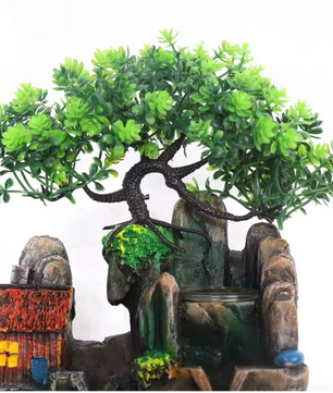 Tafel Waterfontein met Waterval, Vernevelaar en RGB LED Bal – Zen Interieurdecoratie