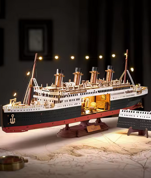 3D Luxe Cruiseschip Bouwpakket met LED Verlichting – Nautisch Decoratiemodel