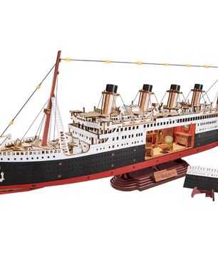 3D Luxe Cruiseschip Bouwpakket met LED Verlichting – Nautisch Decoratiemodel