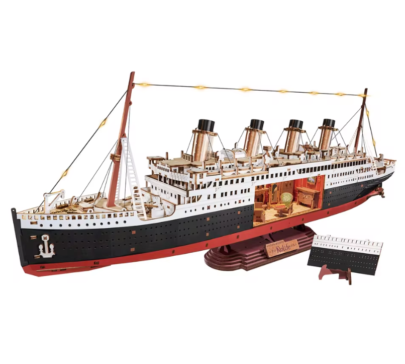 3D Luxe Cruiseschip Bouwpakket met LED Verlichting – Nautisch Decoratiemodel