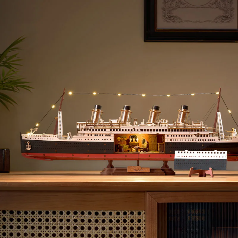 3D Luxe Cruiseschip Bouwpakket met LED Verlichting – Nautisch Decoratiemodel